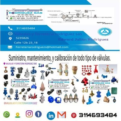 FERRETERÍA EN GENERAL: Válvulas para: vapor, agua, aire, gas, tipo globo, cortina, reguladoras, auto reguladoras, trampas termodinámicas, válvulas 3114693484