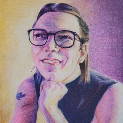 Philadelphia based NB artist, focusing on figures and moments in oil paint and colored pencil. DM for commissions (They/them)