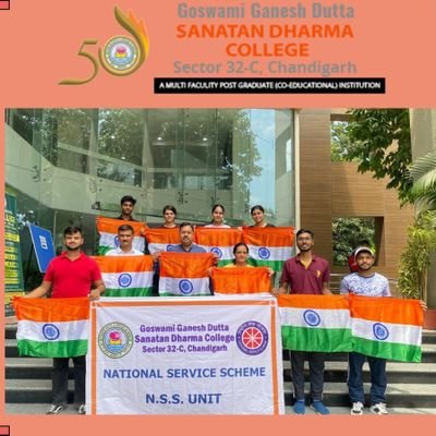 Official Account of National Service Scheme Unit 1 of Goswami Ganesh Dutta Sanatan Dharma College Sector 32 Chandigarh #NotMeButYou