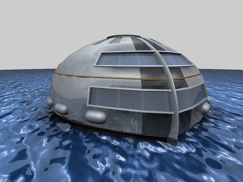Grupo de Arquitectos con Propuestas Arquitectónicas para enfrentar situaciones de desastre,
Arc floating Bunker. Construcción