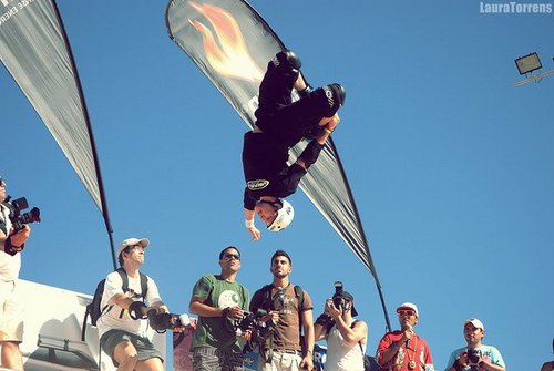 Professional vert rollerblader. Current European Champion and silver medalist at the 2011 Asian X-Games.