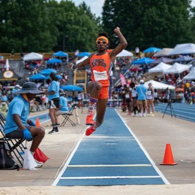 Class of 2024, 4.2 GPA, 19’9.5 PR in long jump, 40’5 PR in triple jump, They call me OG because I wear Orange Glasses😎