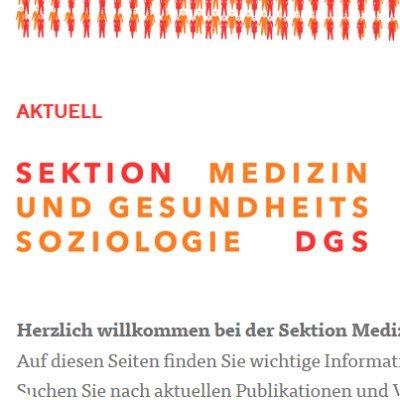 The Section of Medical and Health Sociology from the @DGSoziologie.
Tweeting from the board @JaworeckSandra