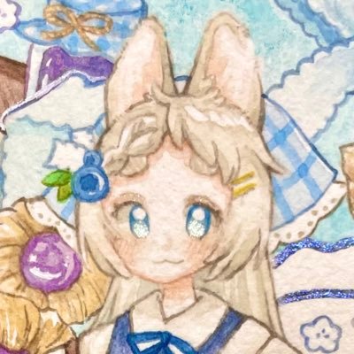 水彩作家 創作中心に描いてます。見てくれた人の心が暖かくなりますように｡・:＋°かわいい女の子とお花、動物が好き。展示会のお誘いなどはDMへお願いします。⚠無断転載、無断使用、AI学習使用、自作発言禁止 その他SNS、干し芋🍠など→ https://t.co/jbVZzeT36Y