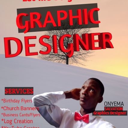 My name is Mr Salvation, I am a professional Graphics designer.