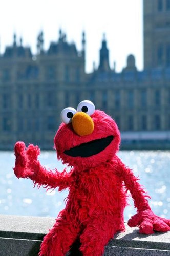 I'm Elmo a red monster loved in the neighborhood of Sesame Street. I do many questions because I am very curious and I like to learn of my friends.