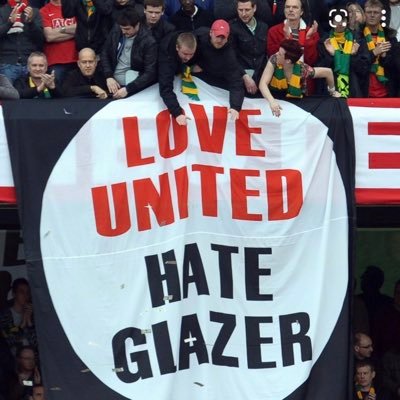 GET THE GLAZERS OUT OF MY CLUB.