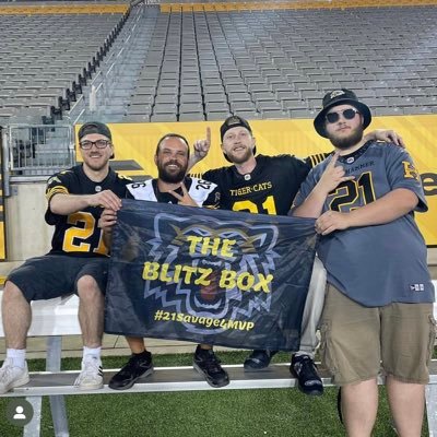 This is The Blitz Box the loudest fans in Hamilton Founded by Pat, JJ & Spencer