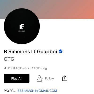 Gaming page for B Simmons Lf Guapboi psn- BSimmsLfGuapboi signed rapper to Bentley Records