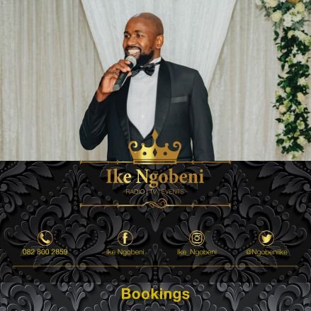 Mlfm On-air Presenter/Actor/MC/ Voice over artist/Xitsonga Translator/Panelist judge NCRW: For bookings -  ike@dustyconcepts.co.za