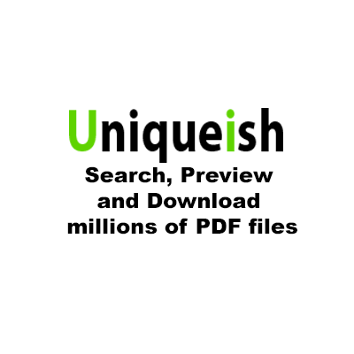 Uniqueish22's profile picture. Uniqueish is a search engine which allows you to search, preview and download millions of PDF files into your devices. Visit : https://t.co/VQh74WZx26