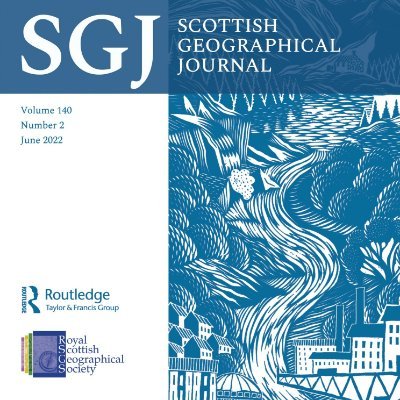 The SGJ is the learned publication of @RoyalScotGeoSoc and is a continuation of the Scottish Geographical Magazine, first published in 1885.