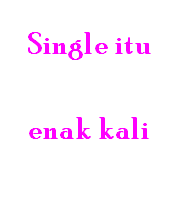 Sendiri itu indah