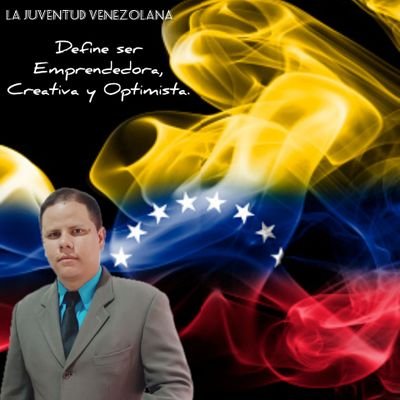 Representante de nuestra Juventud Venezolana.
Juventud Heroica, emprendedora, creativa y optimista, activista Político y defensor de los DDHH