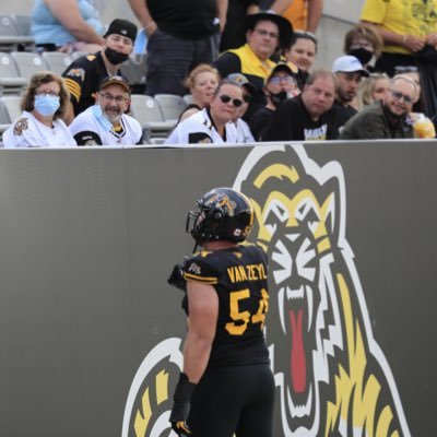 #54 Hamilton Tiger-Cats, 2012, 2017 Grey Cup Champion.