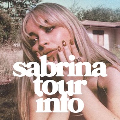 All of the latest updates on @SabrinaAnnLynn’s tour dates 💌 Instagram & TikTok: @SabrinaTourInfo 💌 Run by @girlmeetsnews and @sabrinaupdatehq