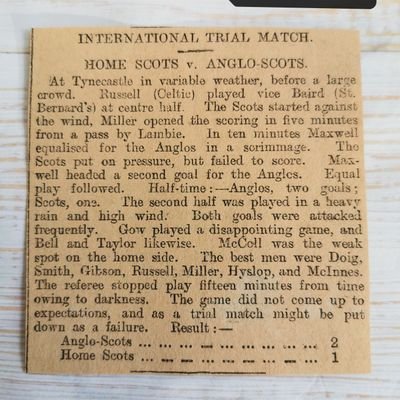 Old Football Newspaper Reports