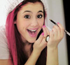 I am a big fan of Ariana Grande , she is following me =) I love you Ari !!