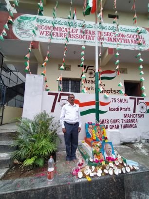 Social Activist ,reporting deffective civil work requirements of colony Janathanagar & Analysing day today political situation, Local, National & international
