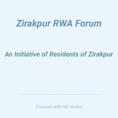Zirakpur RWA Forum Profile