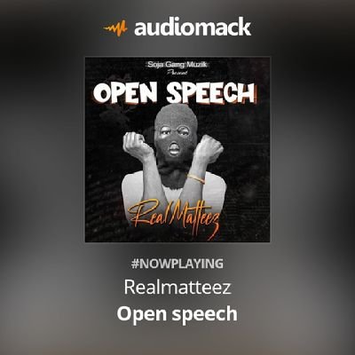 New single out
Open speech