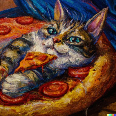 Pizza Cats is an NFT collection using Dall E by Rusty Cage on https://t.co/ZxWE7SJKon