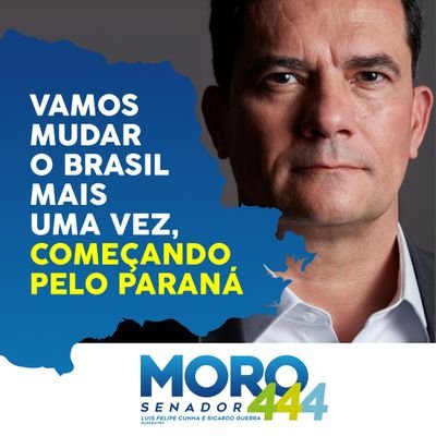 Anti-PT e anti-Bolsonaro. Chega de corrupção e impunidade! Total apoio à Lava Jato e ao Sergio Moro, que aplicaram a lei para todos. #MoroSenadorDoBrasil. 🚫🐮