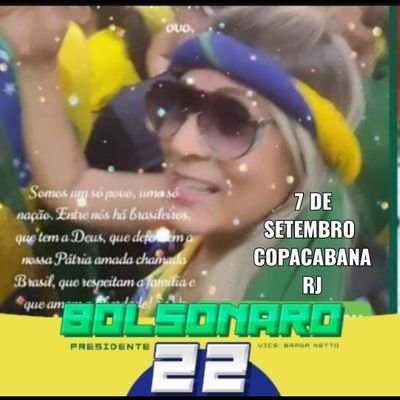 PATRIOTA CRISTÃ, CONSERVADORA E BOLSONARISTA DESDE 2017 ATÉ O FIM🇧🇷 MÃE... FLÁVIO&GUILHERME
E AVÓ DA ALYSSA&CLARA.