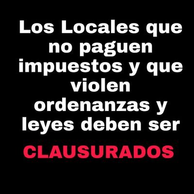 Las ordenanzas y las Leyes deben ser cumplidas. Entre todos podemos avanzar . Unite si sos víctima de este delito y otros que perjudican a todos los barrios