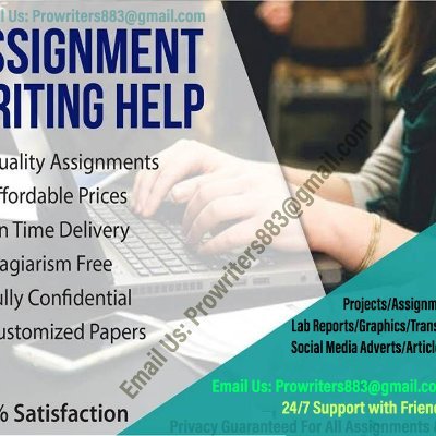 Data-Driven/Accurate to details/Passionate Freelancer.
DM or Send Your Assignments Directly to prowriters883@gmail.com
MLA/APA Assignment Only.