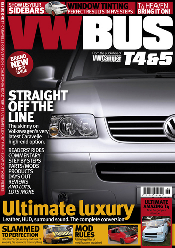 VW Bus T4 & T5+ Magazine will showcase all types of T4 & T5 buses: From a white panel van, to a show winner; a surf bus, to a full blown camper conversion.