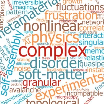 We are an experimental group interested in the physics of complex, nonlinear, disordered & far-from-equilibrium soft matter systems. PI @YLahini (student-run)