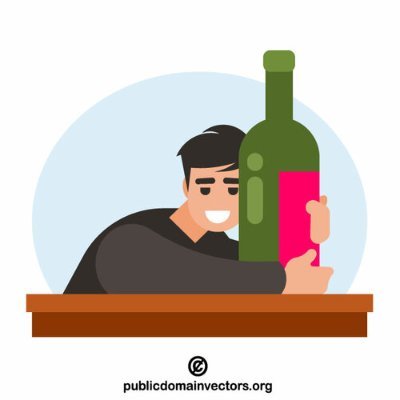 don't drink and drive, Friends don't let friends drink. Be strong, give bottle a big