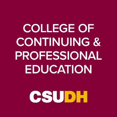 The College of Continuing & Professional Education #CCPE at @DominguezHills provides degree, cert and credential programs to learners (local and nationwide).