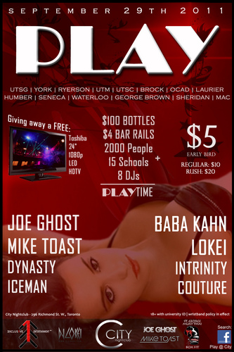 THE #1 UNIVERSITY/COLLEGE PARTY IN ONTARIO!!!

✽ GET PAID TO PARTY ✽
YOU WILL GET $20 for EVERY 5 TICKET BUYERS YOU BRING! (including to yourself)