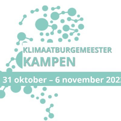 Als Kandidaat klimaatburgemeester voor de Gemeente Kampen zal ik me binnenkort voorstellen.