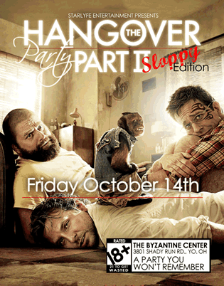 HangOverParty2's profile picture. FRIDAY October 14th 2011
At: The Byzantine Center
3801 Shady Run Road Youngstown, Ohio
HO2 Trailer http://t.co/TxiKVPJKQM