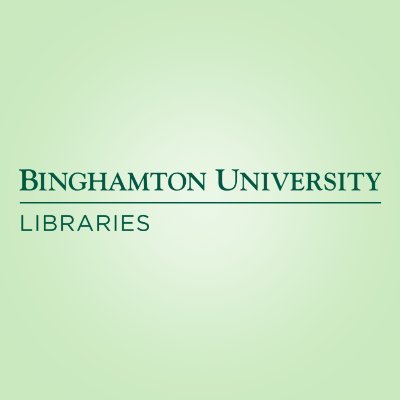 Official Twitter feed of the Binghamton University Libraries where we encourage patrons to Connect. Discover. Create. 
https://t.co/2222TwRJsz