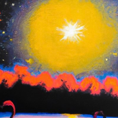 Might moonwalk on the sun then relax at the cabana🌴 Come steal my art - Morningstar Editions = 20 Editions @ 5 pieces each w/ perks 🏝️