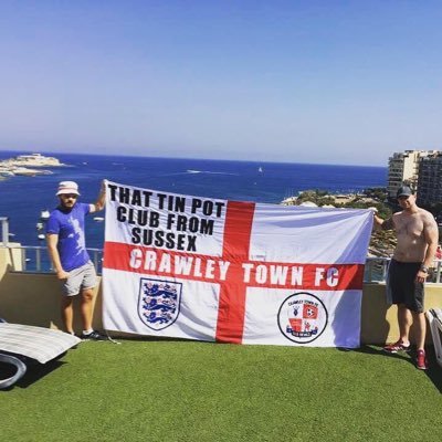 Crawley Town, England away and Sussex CCC. Available in English or French.