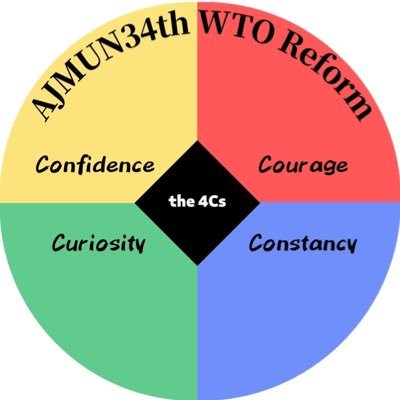 WTOreform's profile picture. 第34回模擬国連全日本大会『WTO改革』のTwitterアカウントです！会議コンセプトは「the 4Cs」
質問はこちらから▶https://t.co/QsbXDF7fYi