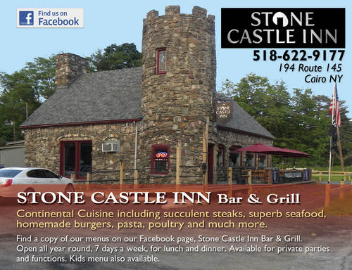 Stone Castle Inn Bar & Grill is exactly what the name suggests;a landmark stone castle restaurant nestled in the heart of the Catskills.Open 7 days from 12pm