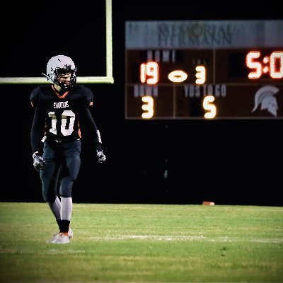 Baseball & Football C/O - 2025 | WR/DB | 5' 9 - 155 lbs | Porter High School | 235 - Clean | 210 - Bench | 325 - Squat | 281-601-5674