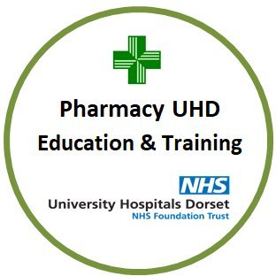 Official Twitter Account for Pharmacy Education & Training at University Hospital's Dorset - Bournemouth & Poole Hospital #TeamUHD