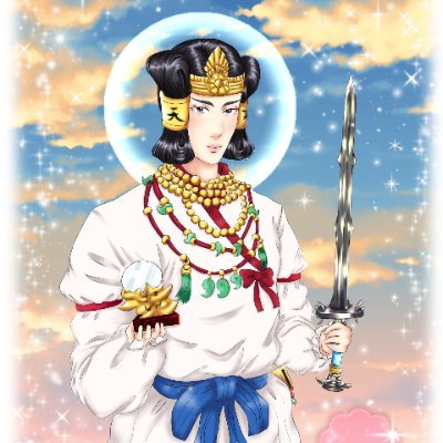 Grandson of the sun goddess Amaterasu, Ninigi is the great-grandfather of Japan’s first emperor, Emperor Jimmu.