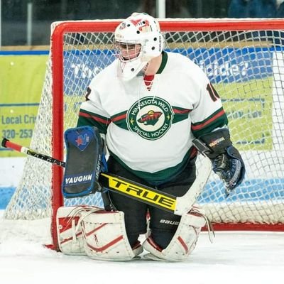 My favorite hockey team is Saint cloud state University! I play for St Cloud Special Hockey I am the goalie 10