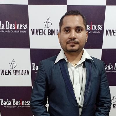 Hii I am Indipendent Business Counsultant of Dr. Vivek Bindra Company Bada Business pvt. Ltd.