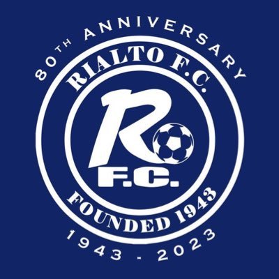 •Rialto FC•Founded 1943• Saturday Premier Division UCFL• Season 2023/24• @rialtofc on Instagram. Celebrating 80 years in football this year.