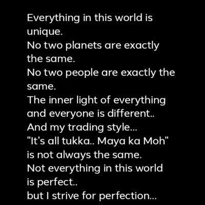 Santosh63149389's profile picture. Expiry day options trading is amazing..
Take risk for great Gains.
It's all tukka..Maya ka moh ☺️