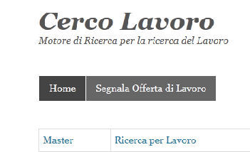 Portale del lavoro per la ricerca del lavoro orgranizzato per regioni e suddiviso per catergorie.